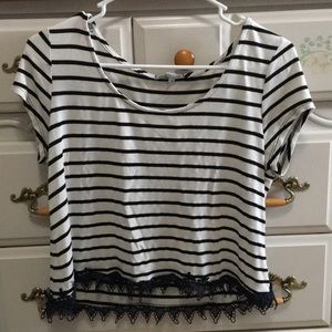 Striped crop top